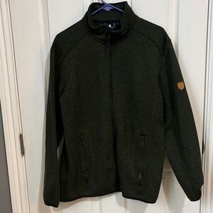Dark green/ black heather tone Full-Zip  men’s Jacket